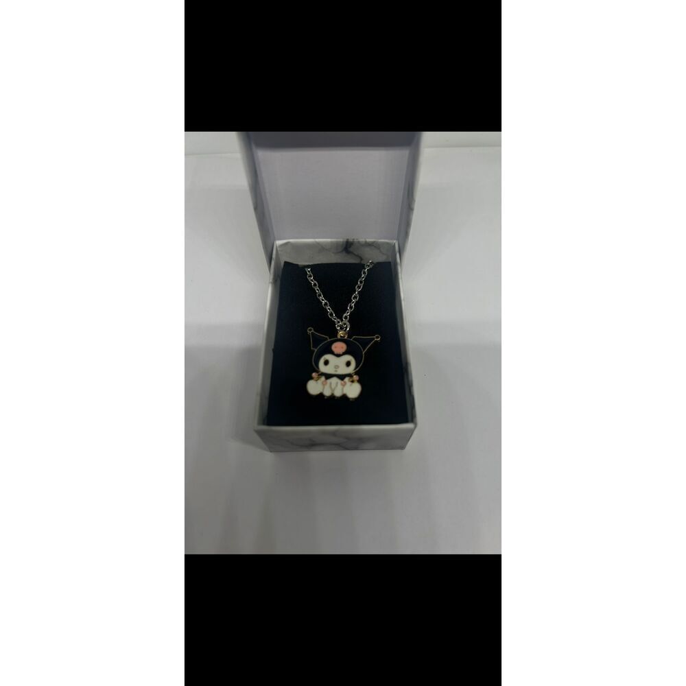 ✨ Kuromi Pendant Necklace – Cute Sanrio Charm ✨